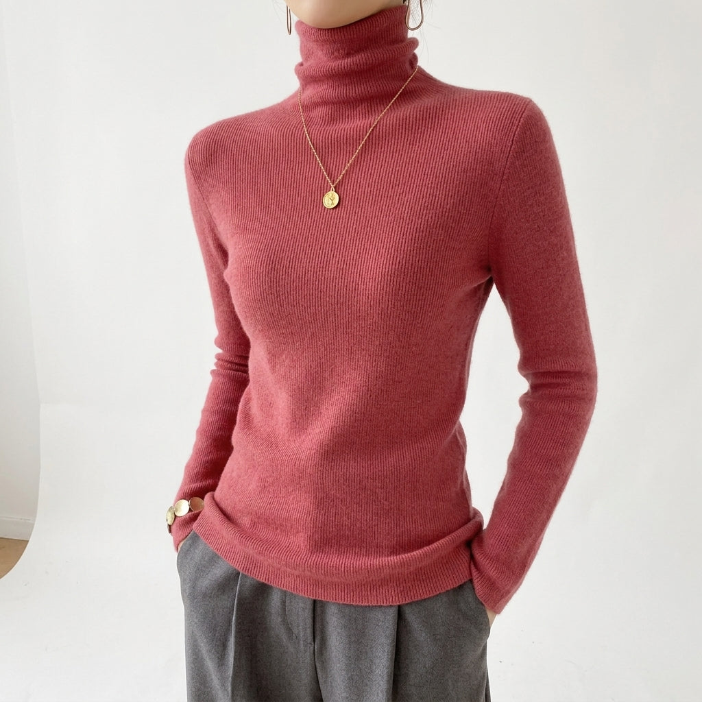 Thea Cashmere Turtleneck