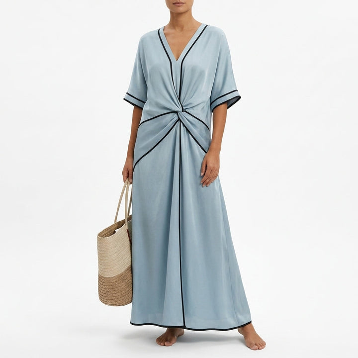 Colette Twist-Front Maxi Klänning