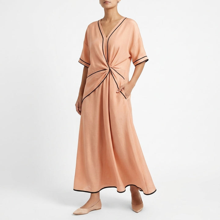 Colette Twist-Front Maxi Klänning