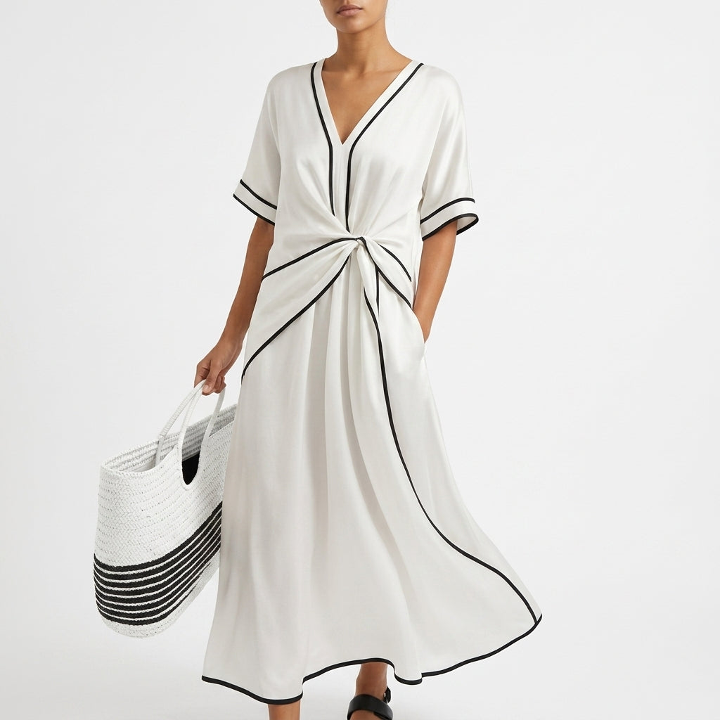 Colette Twist-Front Maxi Klänning