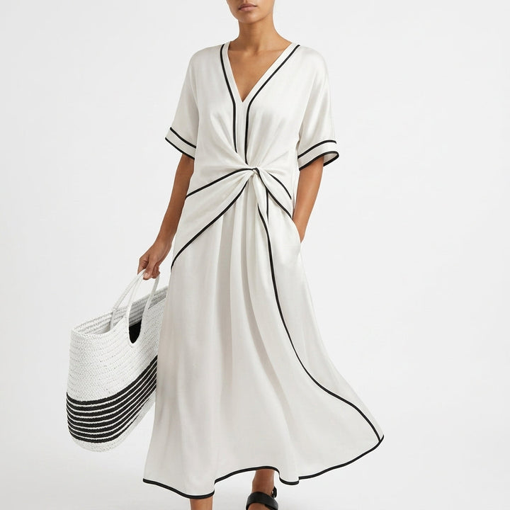 Colette Twist-Front Maxi Klänning