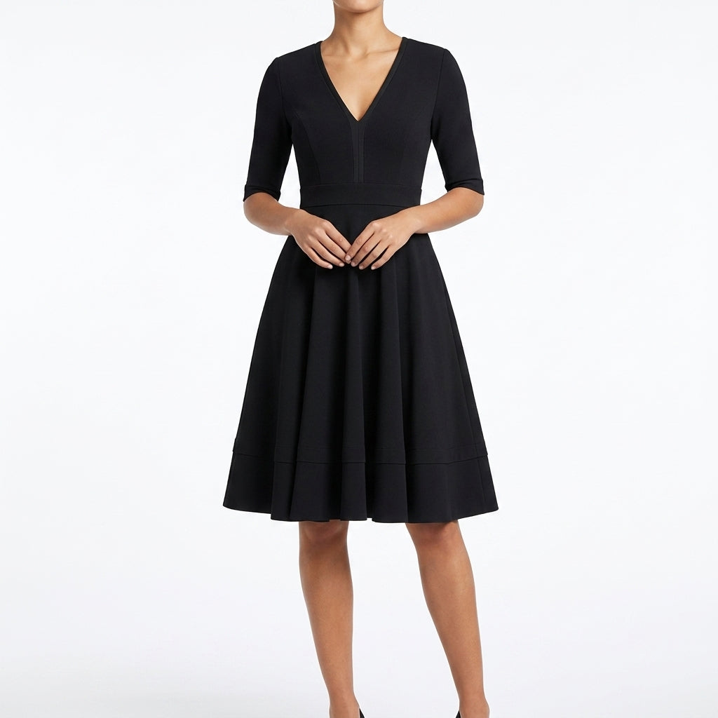 Genevieve Fit-and-Flare Midi Klänning
