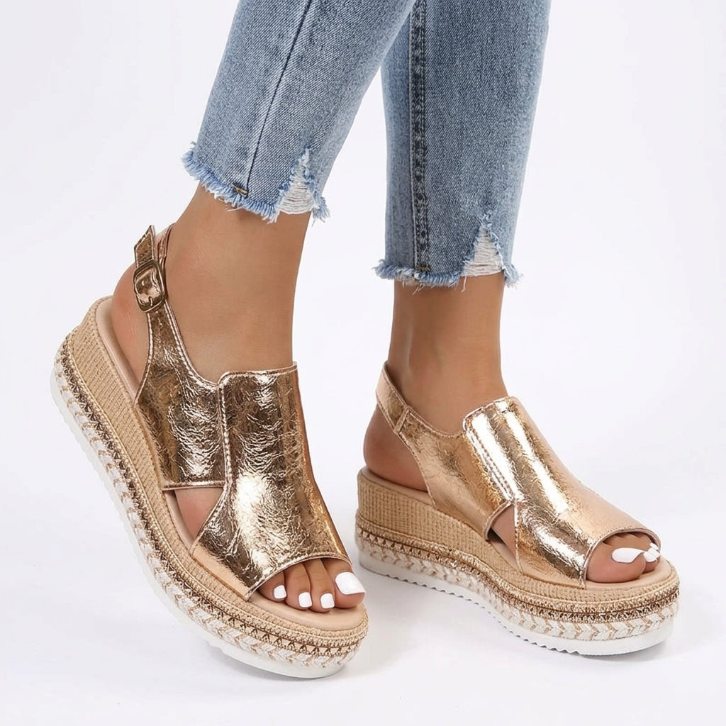 Lily Ortopediska Plattform Wedge Sandaler