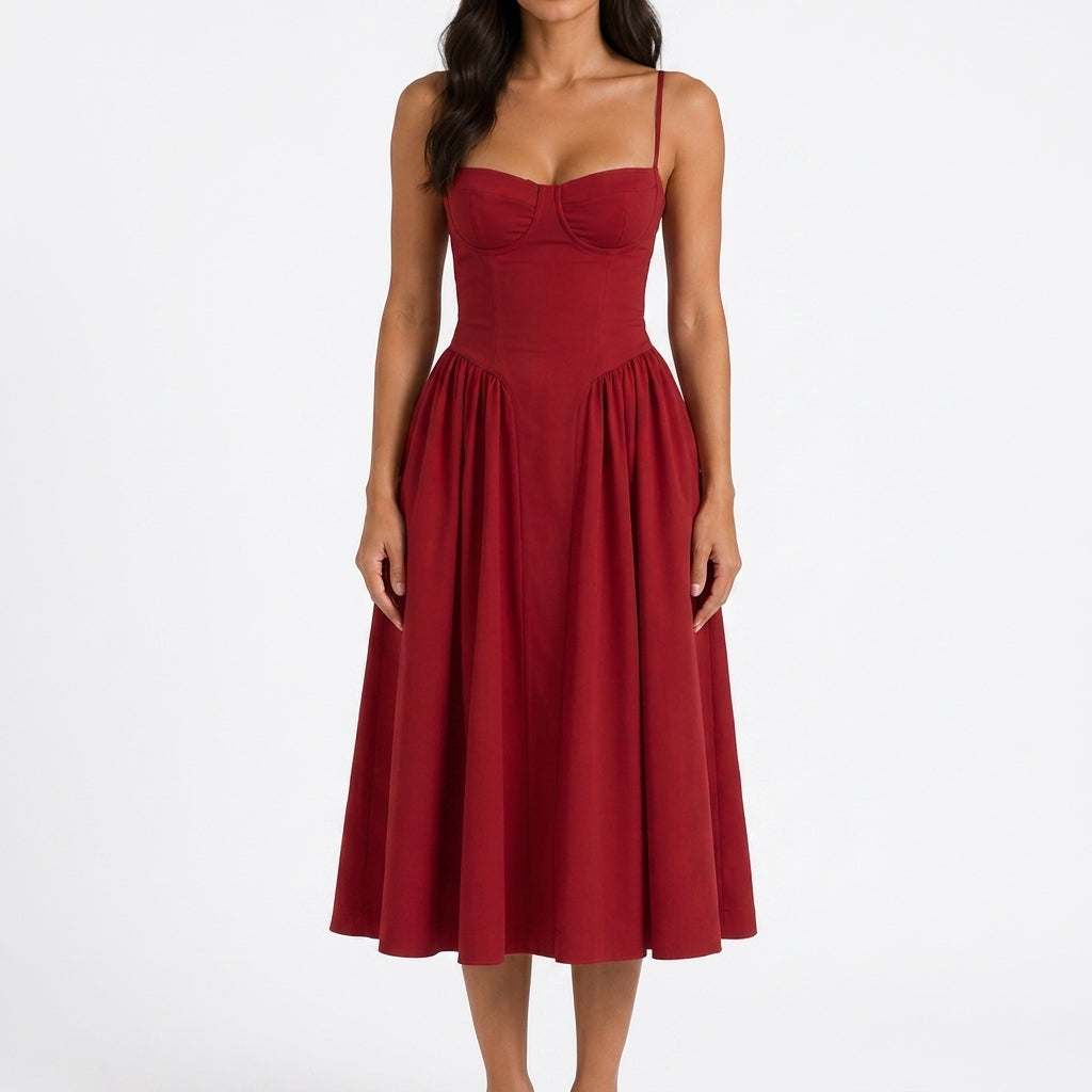 Verity Floral Midi Klänning