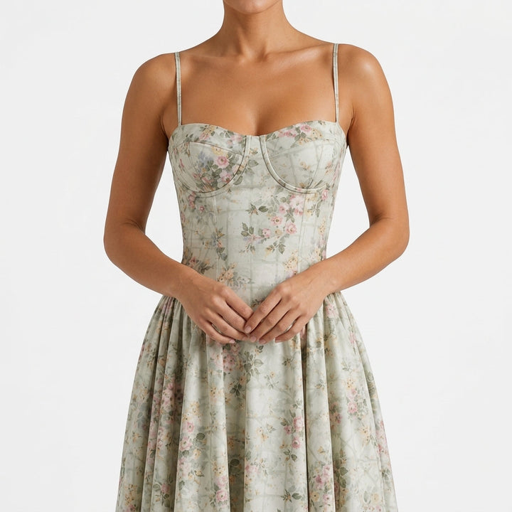 Verity Floral Midi Klänning