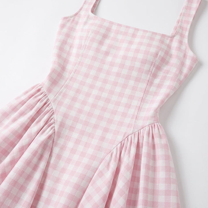 Ottilie Gingham Midi Klänning