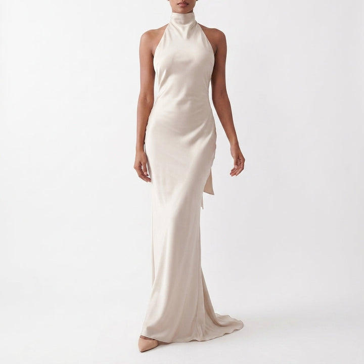 Evander Satin Maxi Klänning