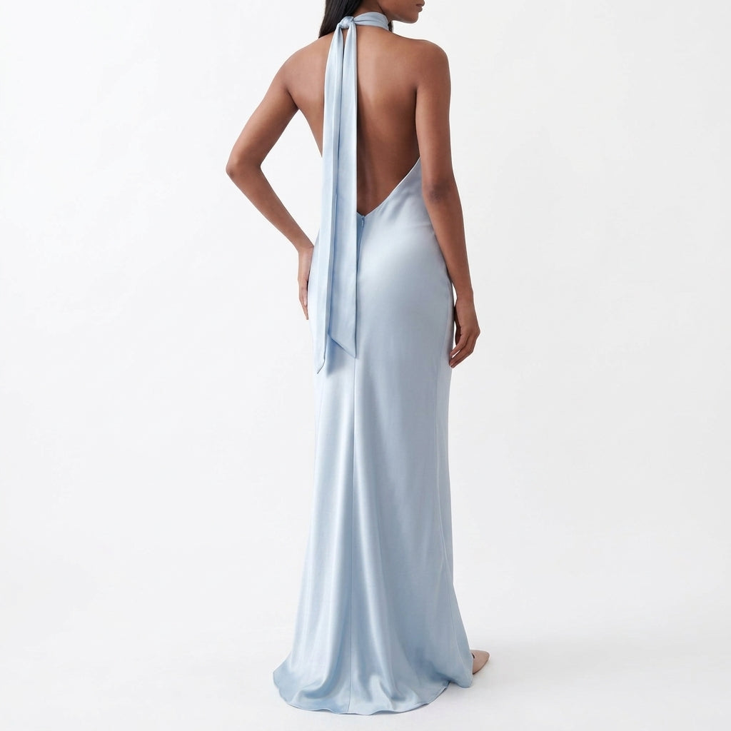 Evander Satin Maxi Klänning