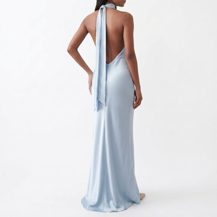 Evander Satin Maxi Klänning