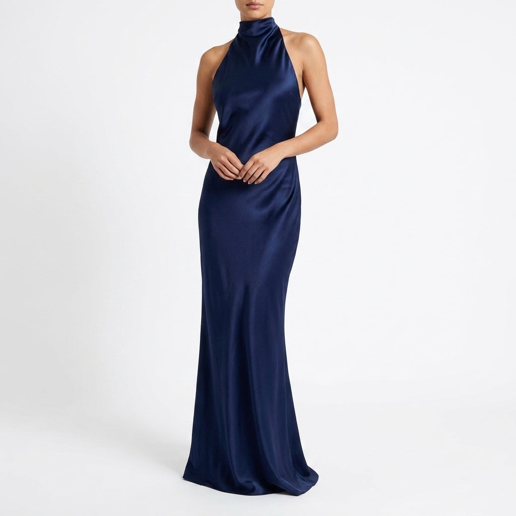 Evander Satin Maxi Klänning