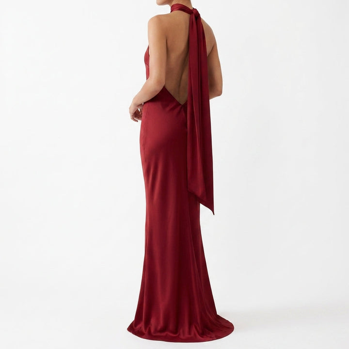 Evander Satin Maxi Klänning