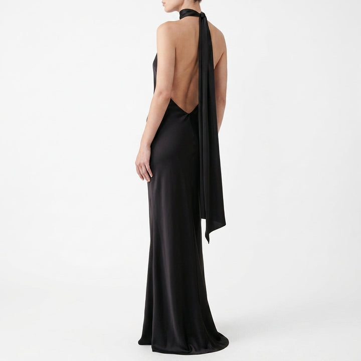 Evander Satin Maxi Klänning
