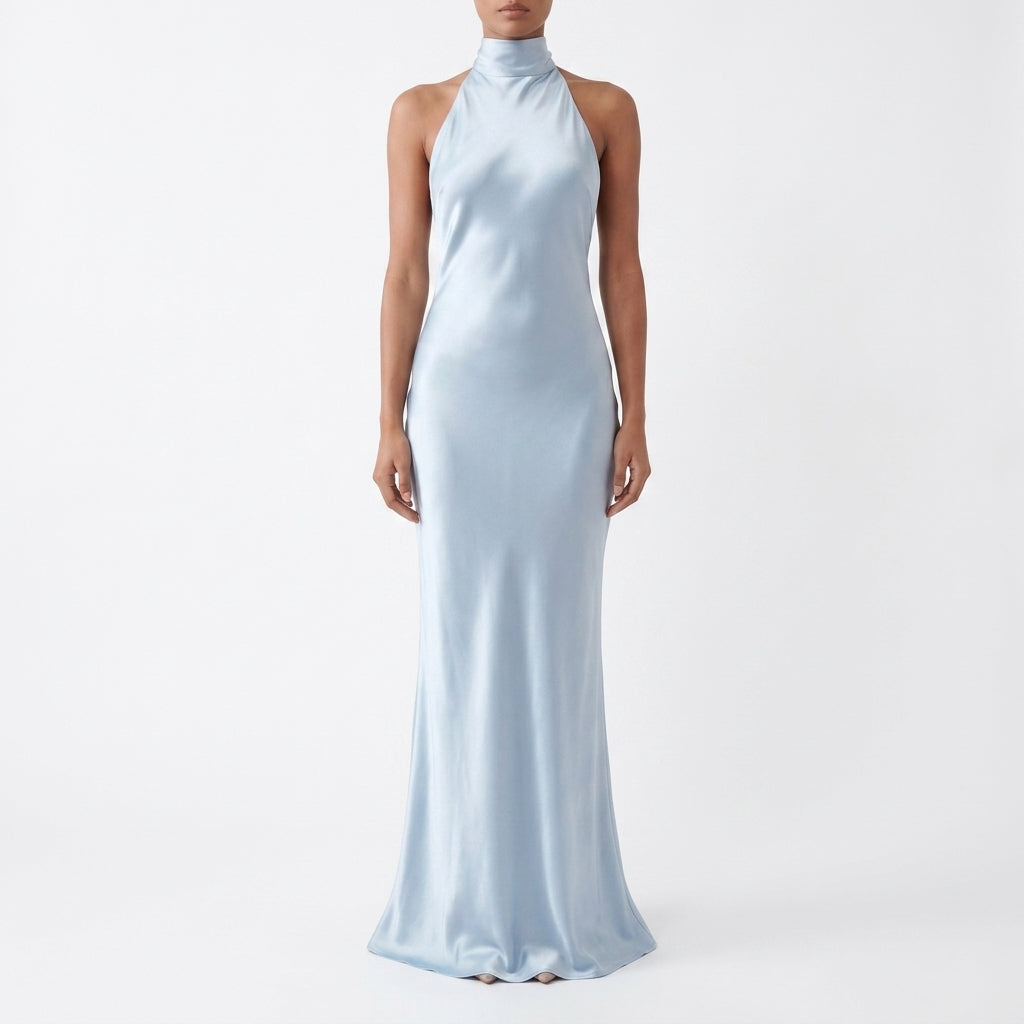 Evander Satin Maxi Klänning