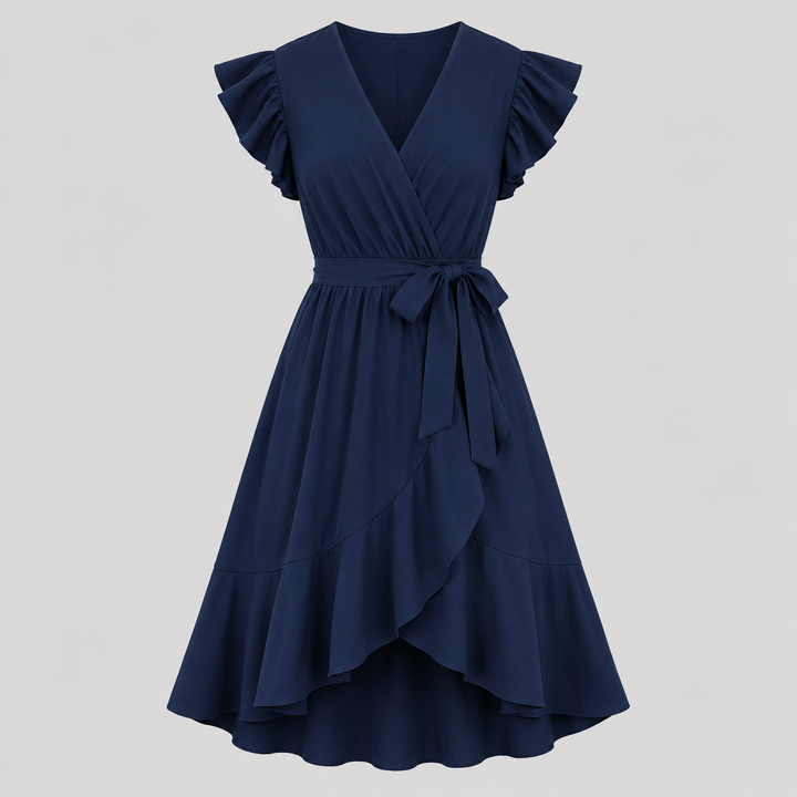 Calantha Ruffle Wrap Klänning