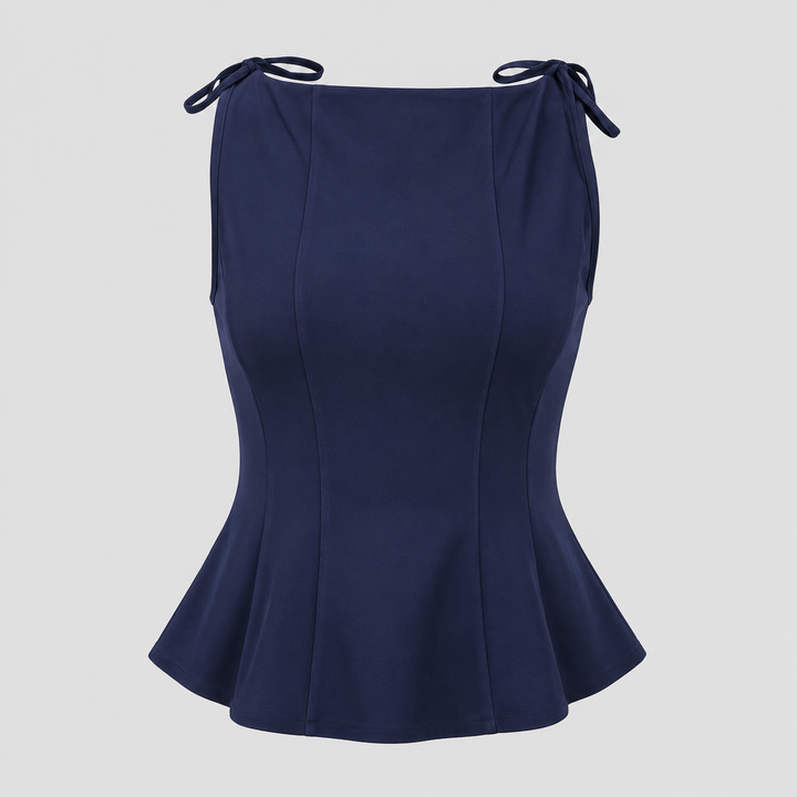Evanthe Skulpterad Peplum Topp