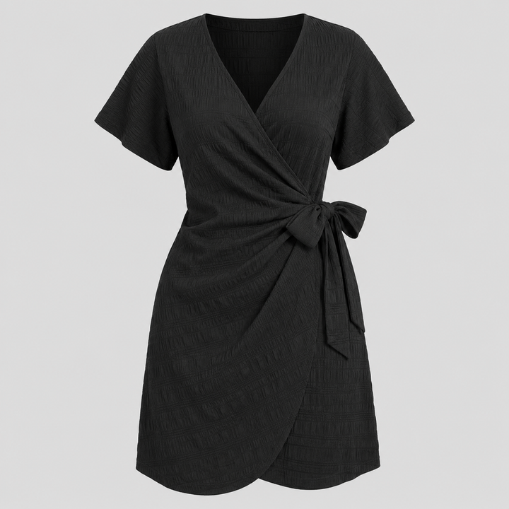 Noirelle Wrap Mini Klänning
