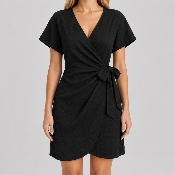 Noirelle Wrap Mini Klänning