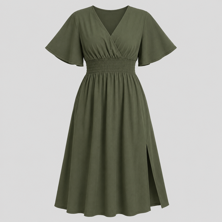 Zephyra Smocked Maxi Klänning