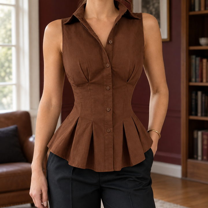Chantal-Sage Skräddarsydd Peplum Top
