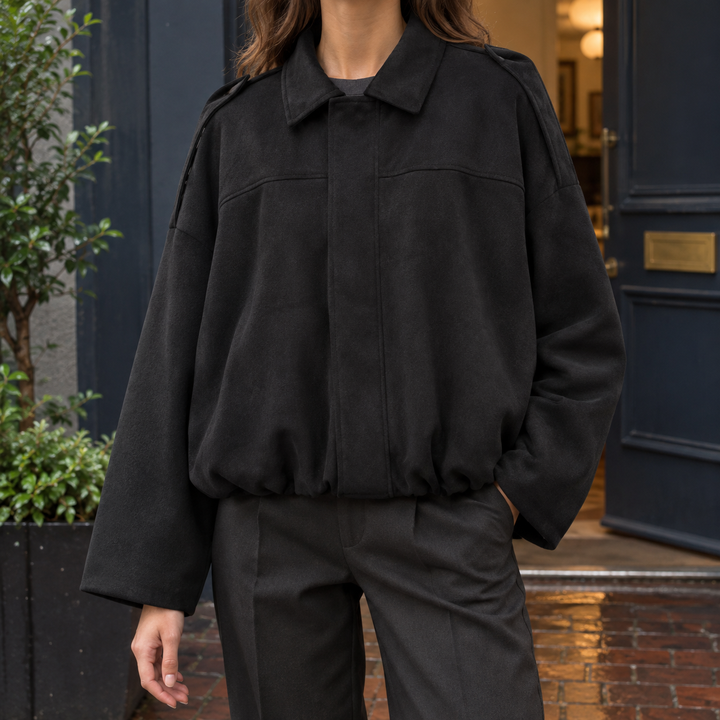 Riley-Skye Suede Bomberjacka
