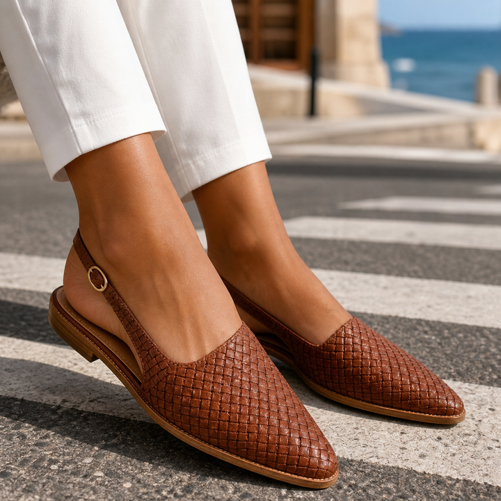 Valencia Vävd Slingbacks