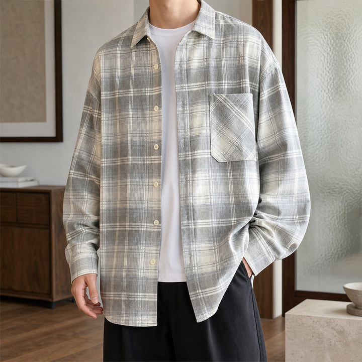 Cassian-Flynn Avslappnad Overshirt
