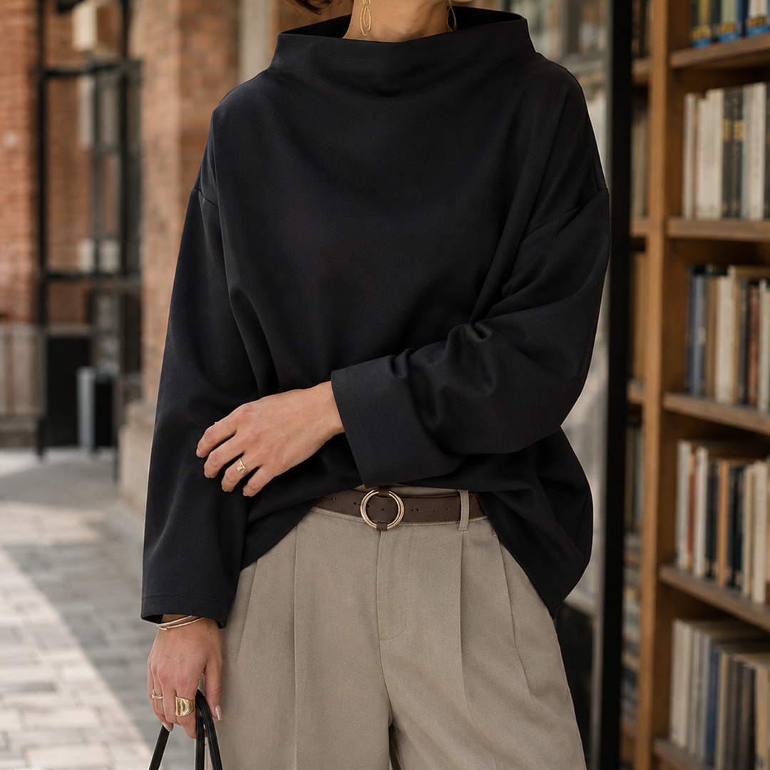 Nadia-Grace Höghalsskjorta