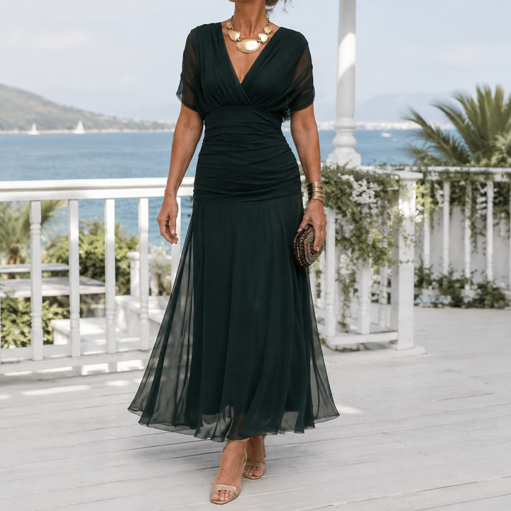 Valeria-Rose Wrap Maxi Klänning