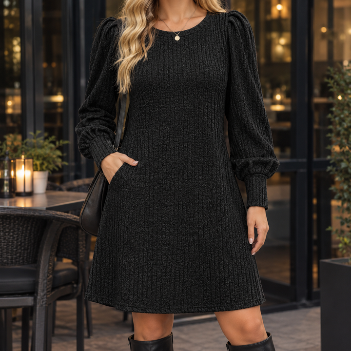 Amelia Puffärmad Klänning
