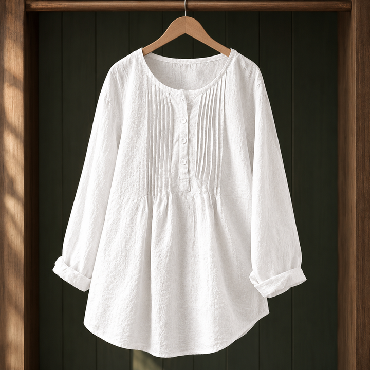 Delia-Rose Pintuck Blus