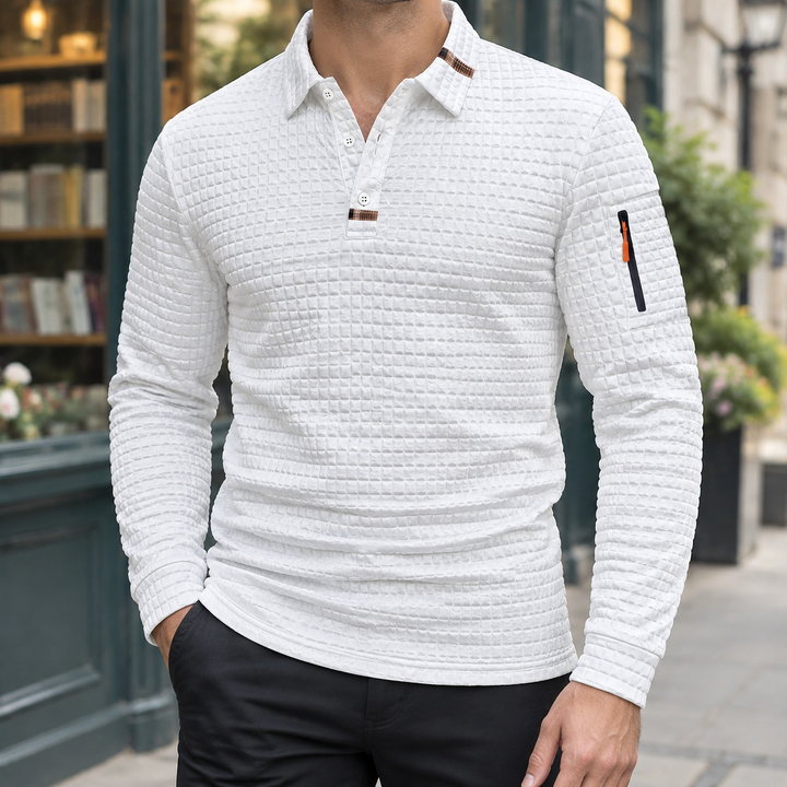 Cyprian Texturerad Polo