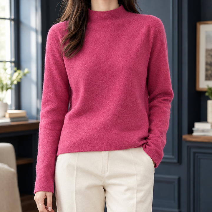 Adriana-Elise Mock Neck Tröja