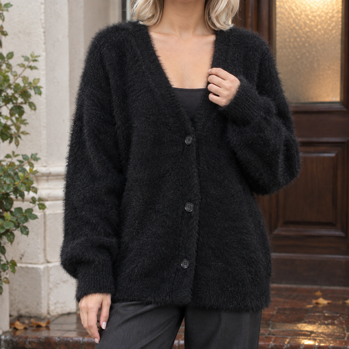 Raven-June V Ringad Cardigan
