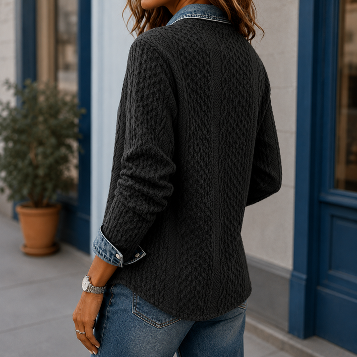 Ilaria Denim Trim Skjorta