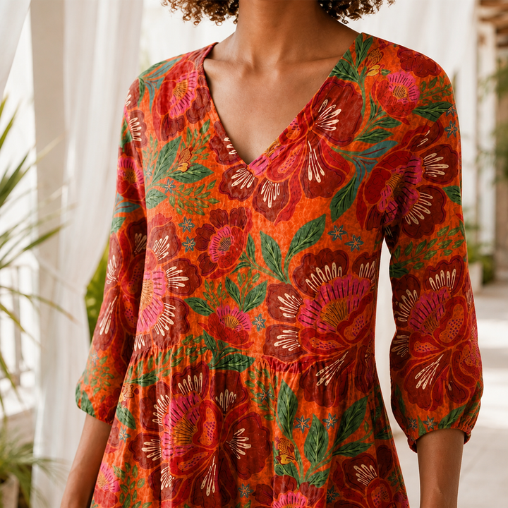 Lydia-Claire V-ringad Blus