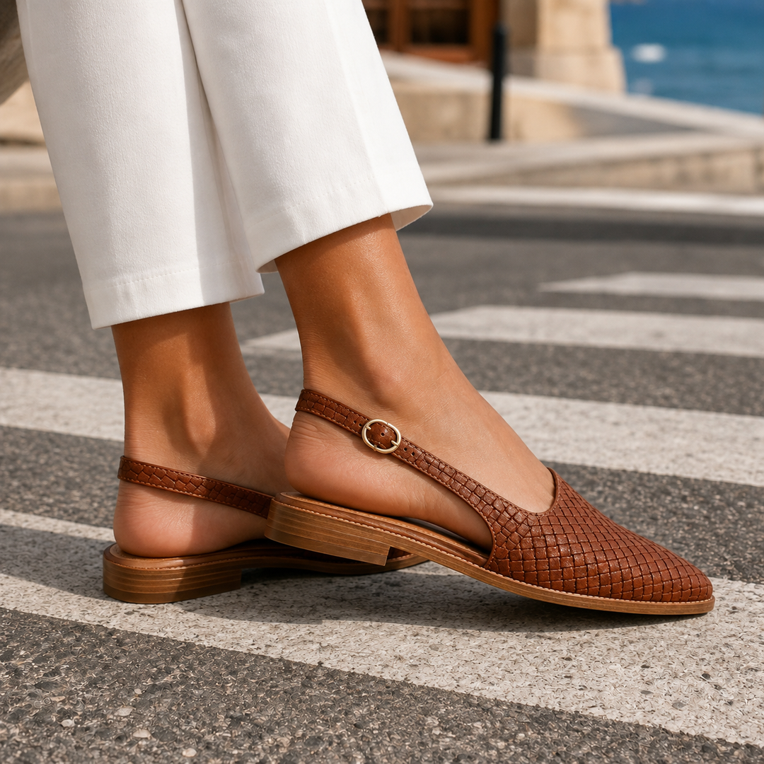 Valencia Vävd Slingbacks