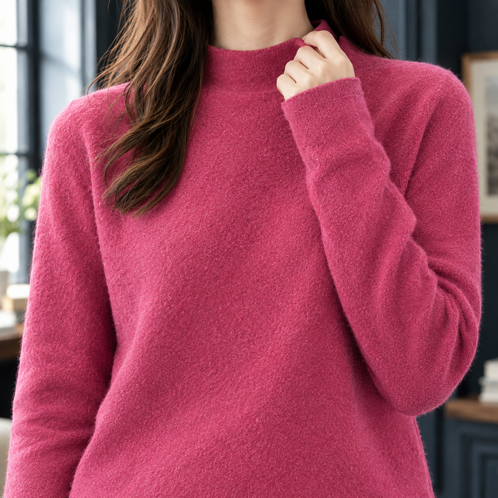 Adriana-Elise Mock Neck Tröja
