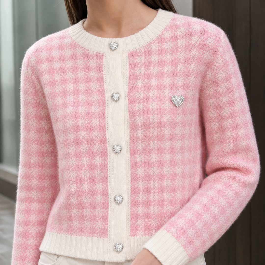 Ashley Houndstooth Cardigan