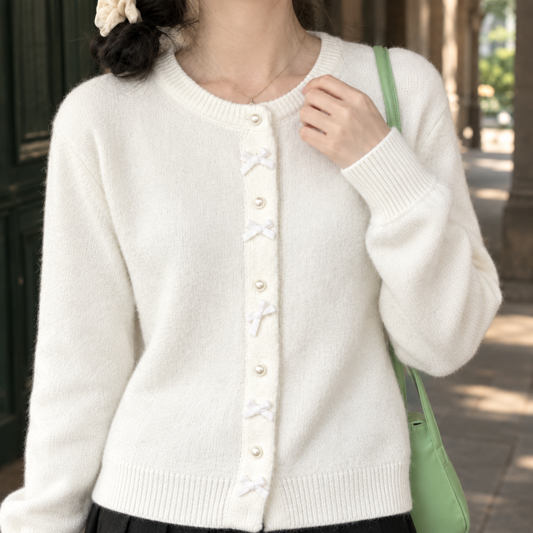 Grace-Eve Bow Cardigan