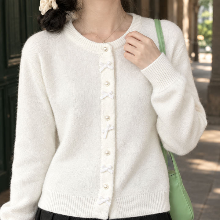 Grace-Eve Bow Cardigan