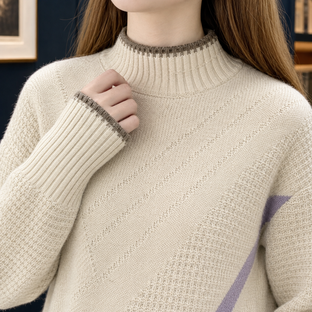 Sienna-Skye Mock Neck Tröja