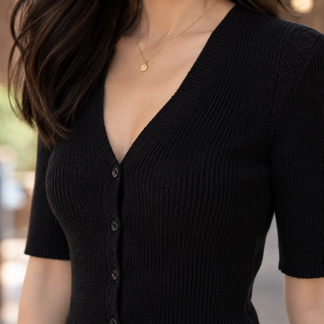 Philippa V-hals Cardigan