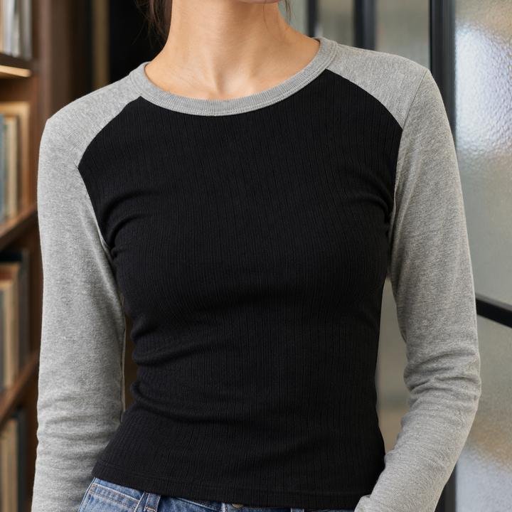 Adeline-Elise Kontrast Topp