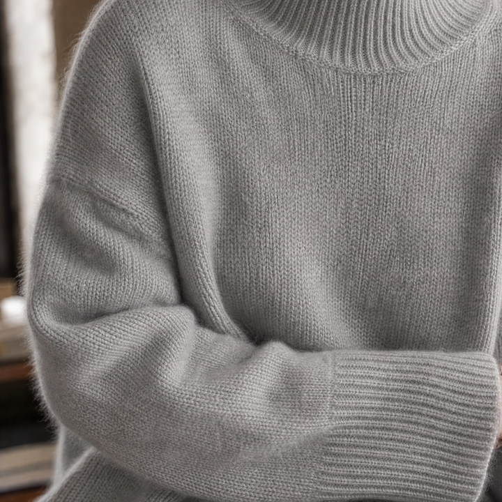 Brooke-Sage Turtleneck Sweater