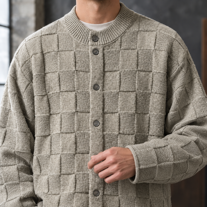 Leon-James Texturerad Cardigan
