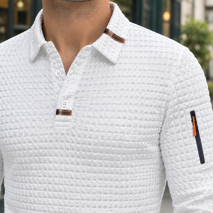 Cyprian Texturerad Polo