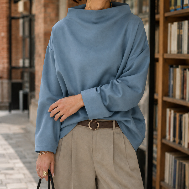 Nadia-Grace Höghalsskjorta