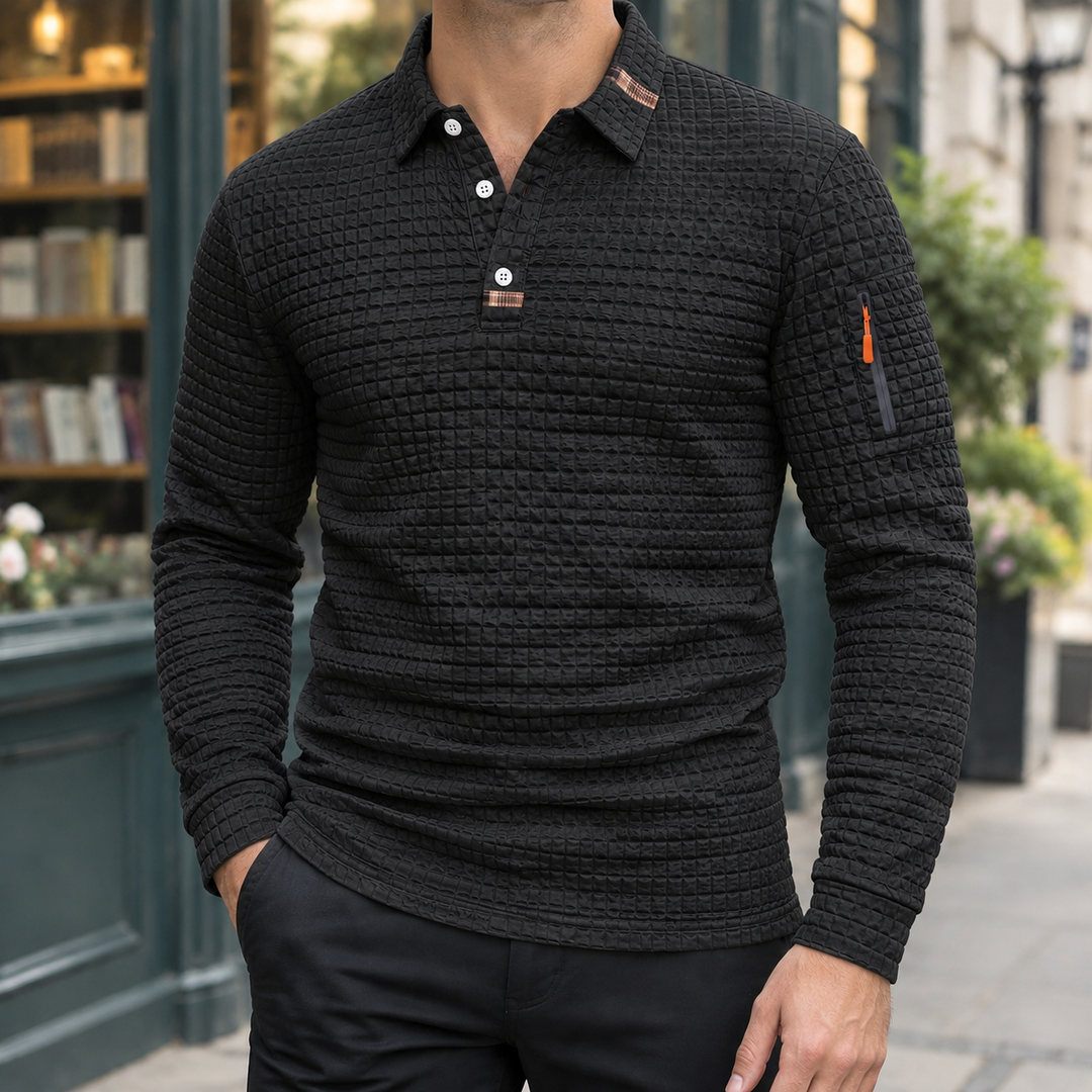 Cyprian Texturerad Polo