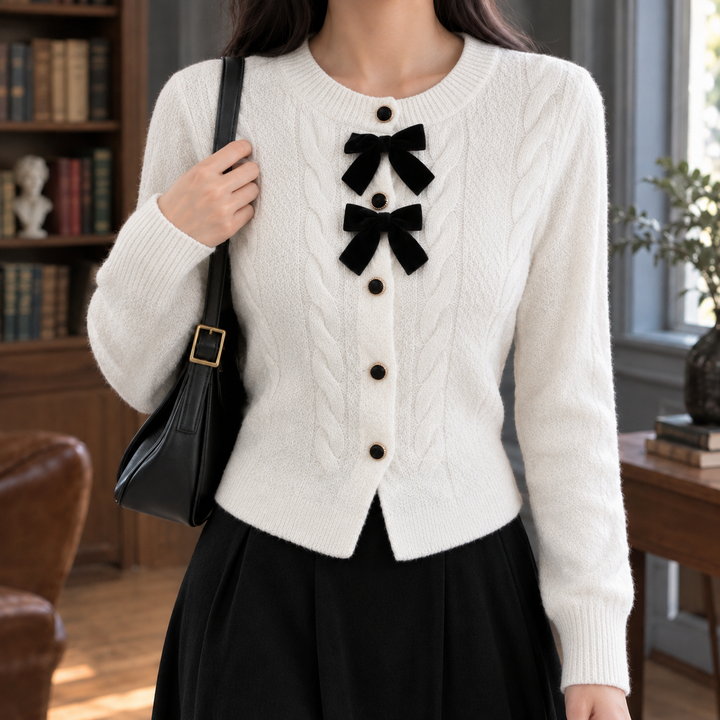 Hannah Bow Cardigan
