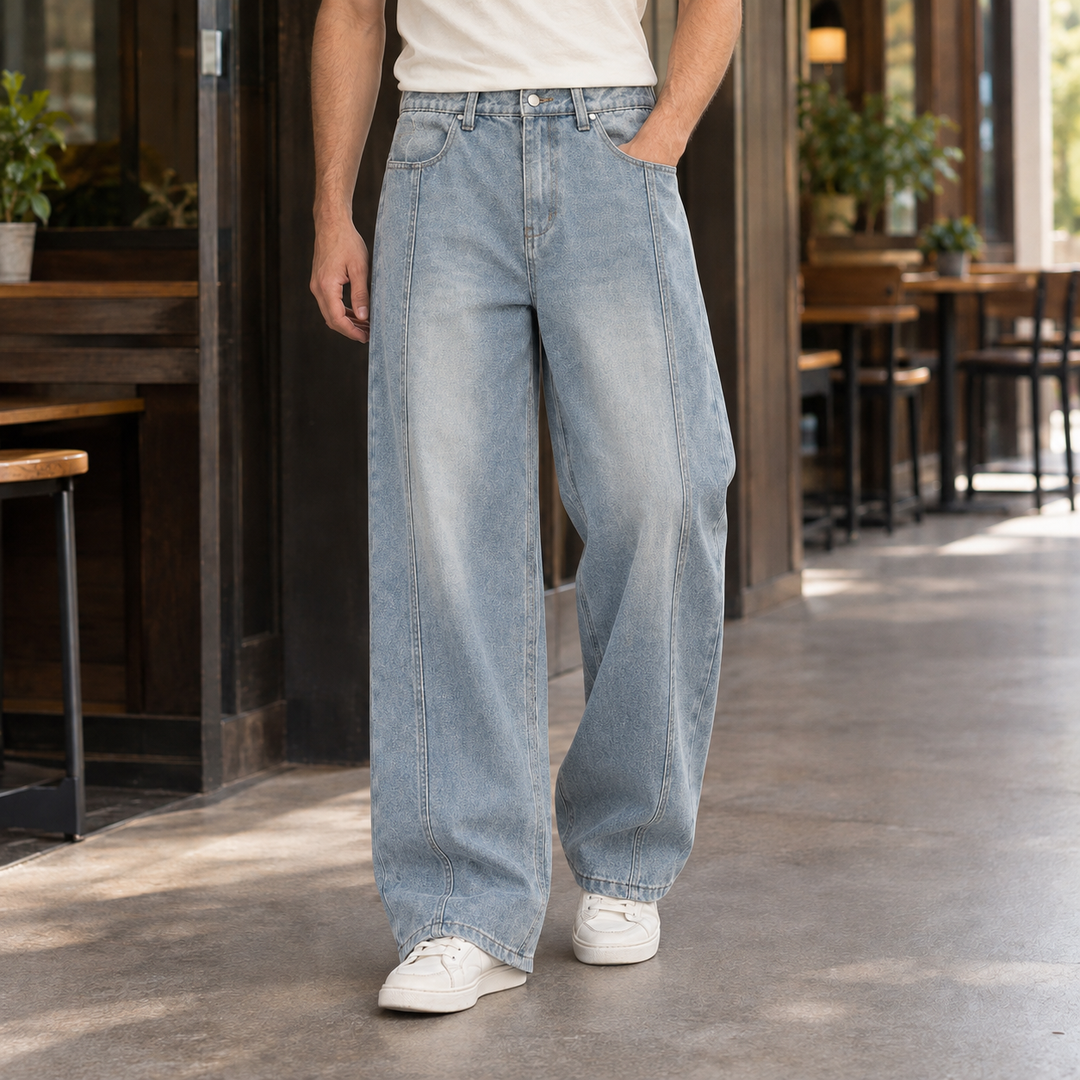 Sigmund-West Segmenterade Jeans